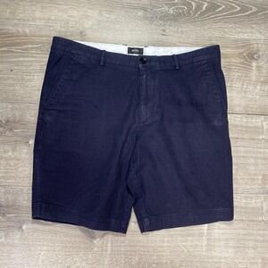 Hugo Boss Shorts Mens 36 Navy Crigan Short W Italian Fabric Stretch Chino